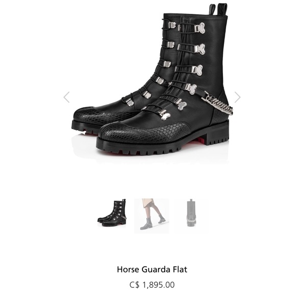 Christian Louboutin rubber soled leather boots - Picture 7 of 8